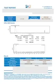 5-Amino-1MQ 5 mg third-party test report: first page, low-resolution preview