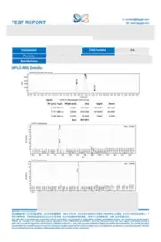 BPC 5mg+TB5mg 10 mg third-party test report: first page, low-resolution preview