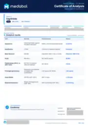 Cagrilintide 2 mg batch coa: first page, low-resolution preview