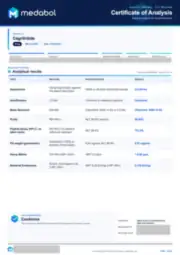 Cagrilintide 5 mg batch coa: first page, low-resolution preview