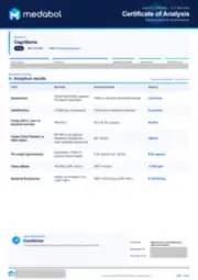 CagriSema 5 mg batch coa: first page, low-resolution preview