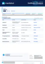 GHK-Cu 100 mg batch coa: first page, low-resolution preview