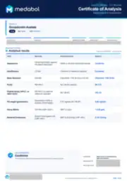 Gonadorelin Acetate 5 mg batch coa: first page, low-resolution preview