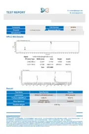 Oxytocin Acetate 2 mg third-party test report: first page, low-resolution preview